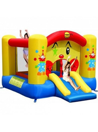 Дитячий надувний Батут Веселий клоун з гіркою